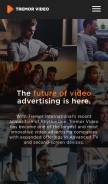 How tremorvideo.com looks like on a mobile device such as an iPhone.