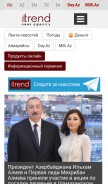 How trend.az looks like on a mobile device such as an iPhone.