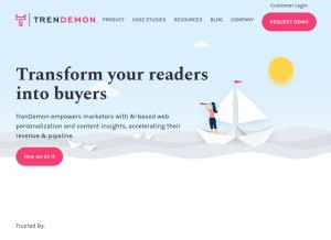 How trendemon.com looks like on a tablet such as an iPad.