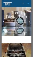 How trendigitaltech.com looks like on a mobile device such as an iPhone.
