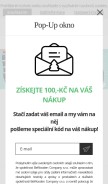 How trendly.cz looks like on a mobile device such as an iPhone.