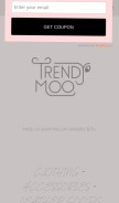 How trendymoo.com looks like on a mobile device such as an iPhone.