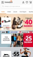 How trendyol.com looks like on a mobile device such as an iPhone.