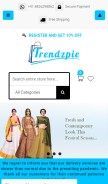 How trendzpie.com looks like on a mobile device such as an iPhone.