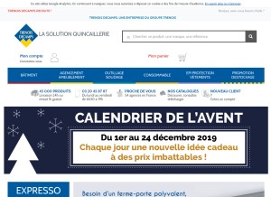 How trenois.com looks like on a tablet such as an iPad.