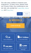 How trepp.com looks like on a mobile device such as an iPhone.