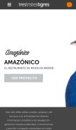 How trestristestigres.com looks like on a mobile device such as an iPhone.