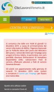How trevisolavora.it looks like on a mobile device such as an iPhone.