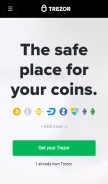How trezor.io looks like on a mobile device such as an iPhone.