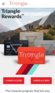 How triangle.com looks like on a mobile device such as an iPhone.