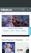 How tribute.ca looks like on a mobile device such as an iPhone.