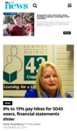 How tricitynews.com looks like on a mobile device such as an iPhone.