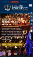 How trident.edu looks like on a mobile device such as an iPhone.