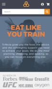 How trifectanutrition.com looks like on a mobile device such as an iPhone.