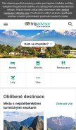 How tripadvisor.cz looks like on a mobile device such as an iPhone.