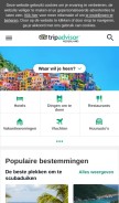 How tripadvisor.nl looks like on a mobile device such as an iPhone.