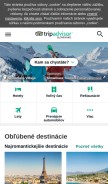 How tripadvisor.sk looks like on a mobile device such as an iPhone.