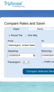How tripbase.com looks like on a mobile device such as an iPhone.