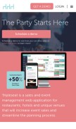 How tripleseat.com looks like on a mobile device such as an iPhone.