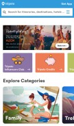 How tripoto.com looks like on a mobile device such as an iPhone.