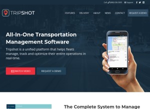 How tripshot.com looks like on a tablet such as an iPad.