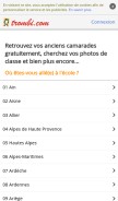 How trombi.com looks like on a mobile device such as an iPhone.