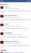 How tronsr.org looks like on a mobile device such as an iPhone.