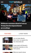 How trtworld.com looks like on a mobile device such as an iPhone.