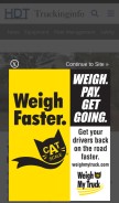 How truckinginfo.com looks like on a mobile device such as an iPhone.