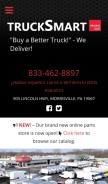 How trucksmartisuzu.com looks like on a mobile device such as an iPhone.