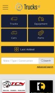 How trucksnl.com looks like on a mobile device such as an iPhone.