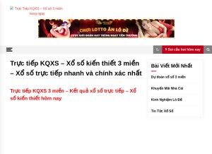 How tructiepkqxs.com looks like on a tablet such as an iPad.
