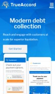 How trueaccord.com looks like on a mobile device such as an iPhone.