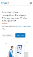 How truein.com looks like on a mobile device such as an iPhone.