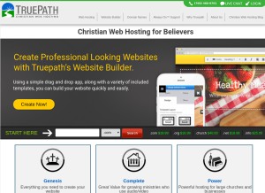 How truepath.com looks like on a tablet such as an iPad.