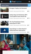 How truetrophies.com looks like on a mobile device such as an iPhone.
