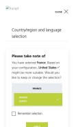 How trumpf.com looks like on a mobile device such as an iPhone.