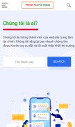 How trungtamtaichinh.org looks like on a mobile device such as an iPhone.