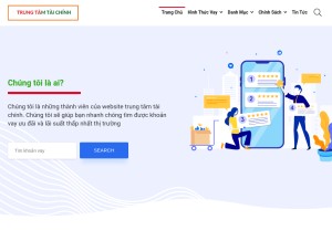 How trungtamtaichinh.org looks like on a tablet such as an iPad.