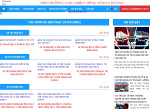 How truonglonggroup.com looks like on a tablet such as an iPad.