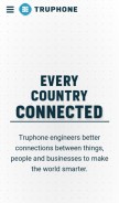 How truphone.com looks like on a mobile device such as an iPhone.