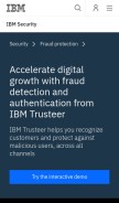 How trusteer.com looks like on a mobile device such as an iPhone.