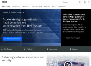 How trusteer.com looks like on a tablet such as an iPad.