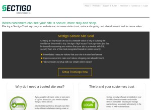 How trustlogo.com looks like on a tablet such as an iPad.
