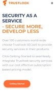 How trustlook.com looks like on a mobile device such as an iPhone.