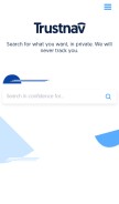 How trustnav.com looks like on a mobile device such as an iPhone.