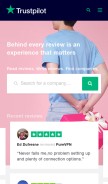 How trustpilot.com looks like on a mobile device such as an iPhone.