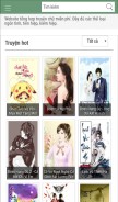 How truyenct.com looks like on a mobile device such as an iPhone.