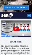 How trysera.com looks like on a mobile device such as an iPhone.