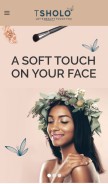 How tsholocosmetics.com looks like on a mobile device such as an iPhone.